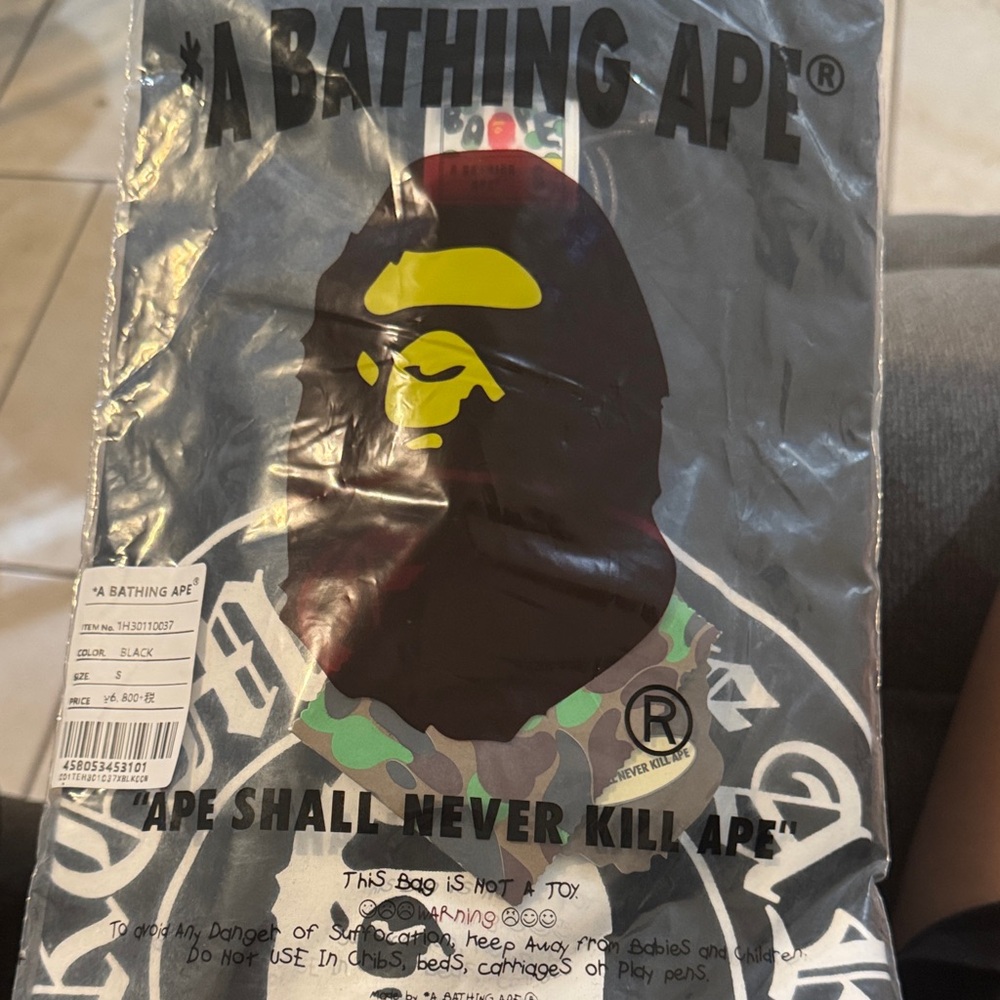 A Bathing Ape Black Short Sleeve Tee